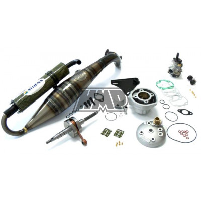 Kit cilindro YAMAHA 50 AEROX / JOG / MBK NITRO / MALAGUTI / ITALJET / BETA / BENELLI / APRILIA SR / MINARELLI horizontal / diâmetro 47.6 mm / 70 cc / 12 mm / curso original / KIT - ATHENA